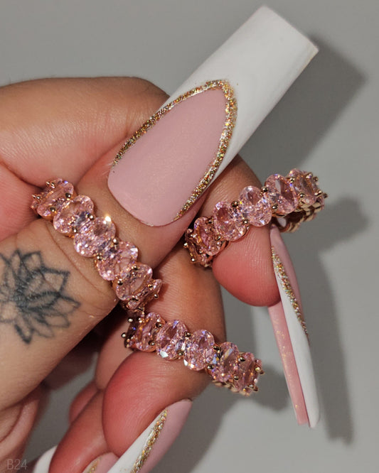 "AMELIA" Rose-Gold Plated RINGS 1pc (Choose Size)