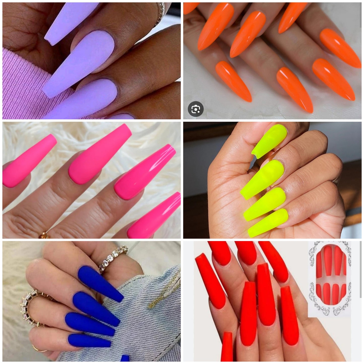 Acrylic Nails SOLID COLOR ($60+)
