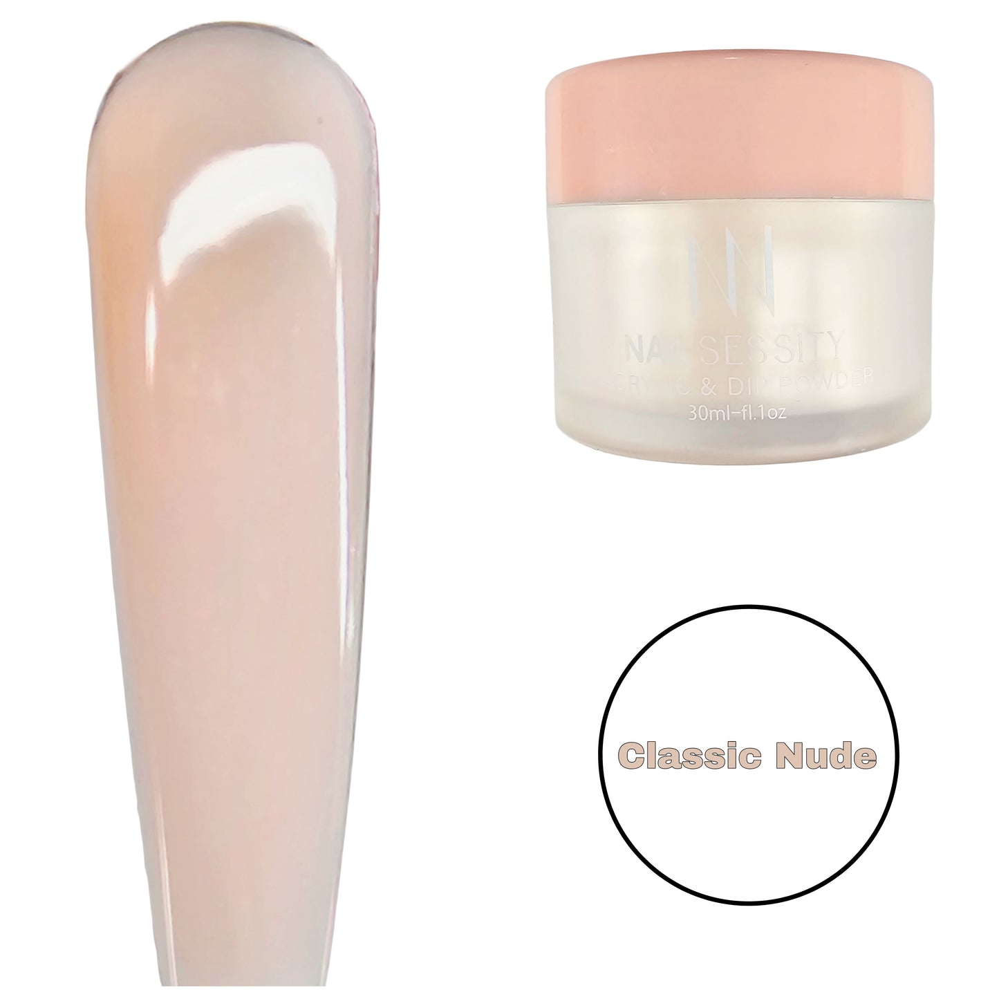 "CLASSIC NUDE" Acrylic Powders 1 oz